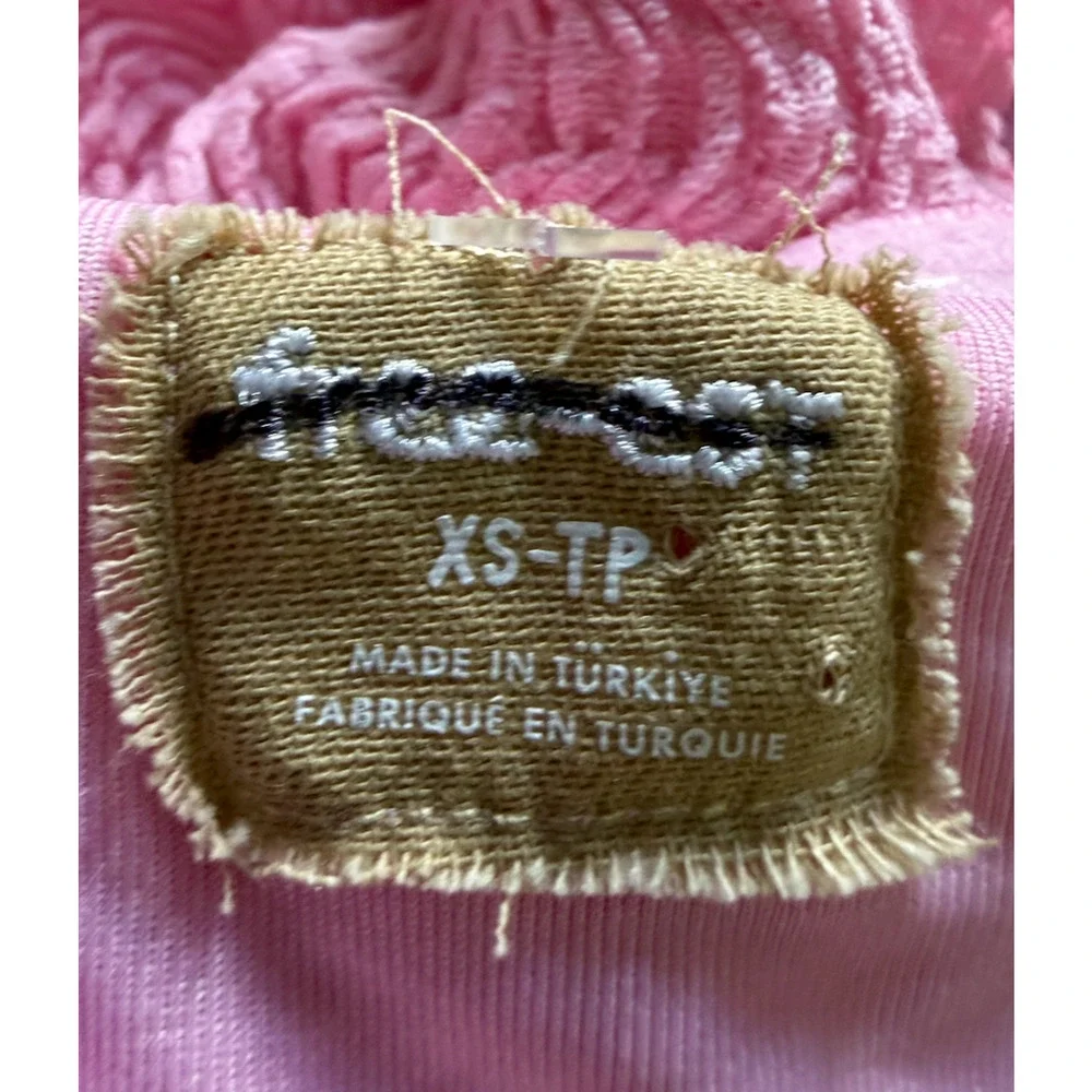 NEW FREE PEOPLE FREE-EST PINK ROMANCE WINNIE TUBE TOP MINI SKIRT SET SZ XS